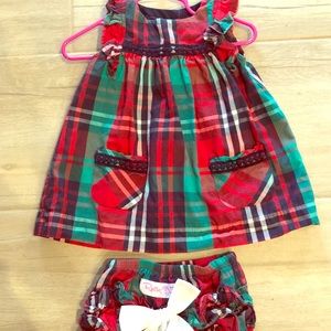 Ruffle Butts holiday dress